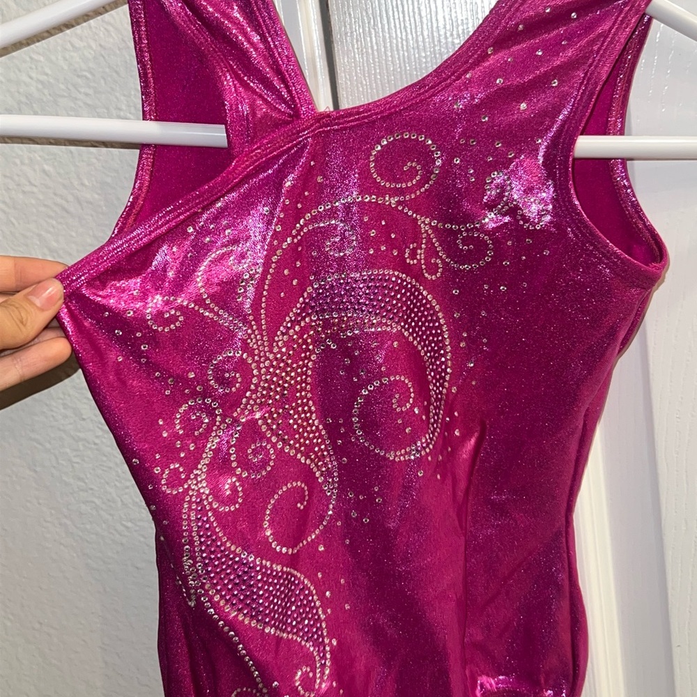 Sparkling Pink Kids Leotard Large